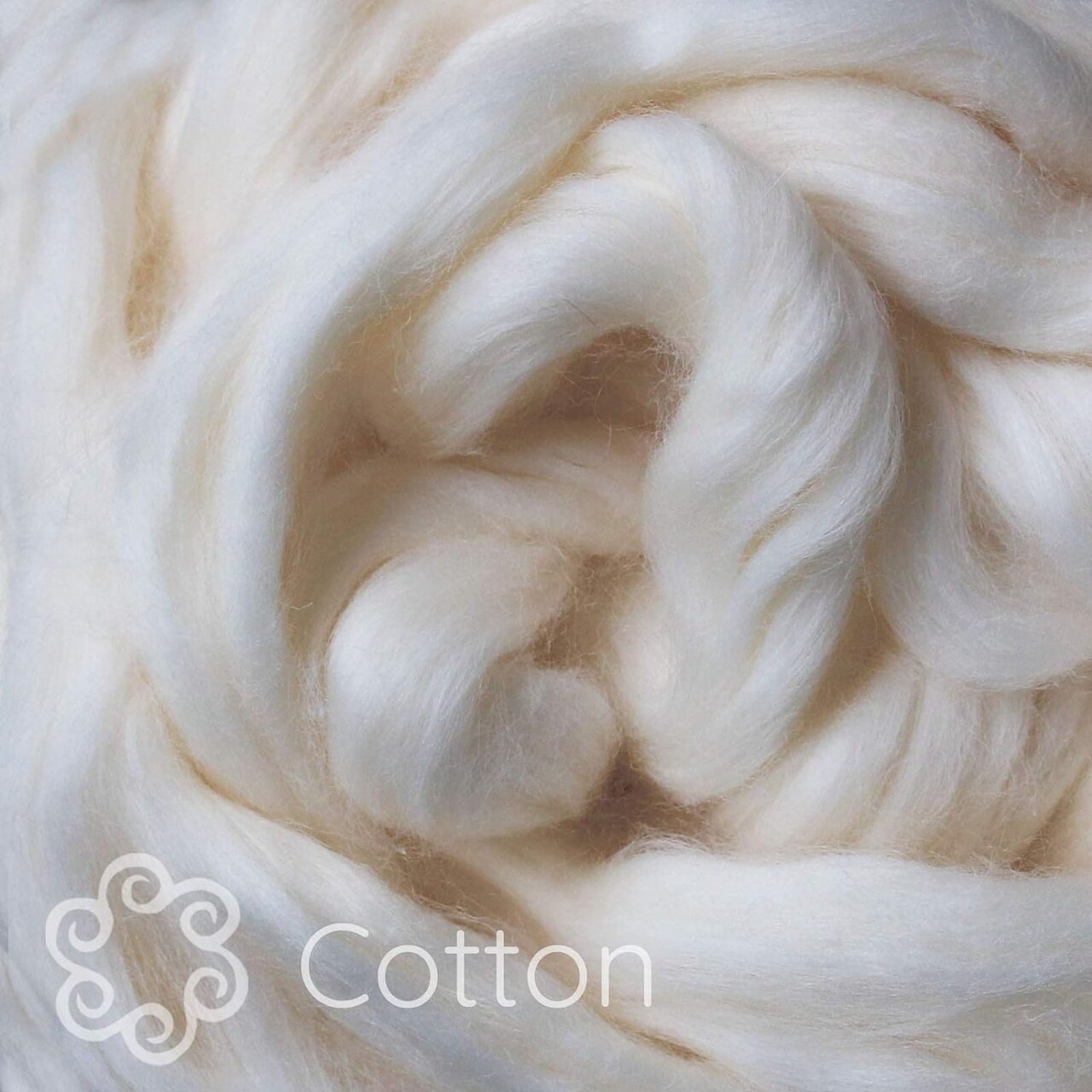 2oz Egyptian Cotton Fiber: Natural Undyed Combed Top Roving, Dyeing, Spinning, Blending, Felting, Weaving. Plant Based, Eco Friendly, Vegan